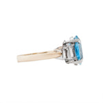 Aquamarine and Diamond Ring-Charlotte Sayers Antique Jewellery