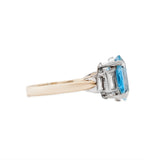 Aquamarine and Diamond Ring-Charlotte Sayers Antique Jewellery