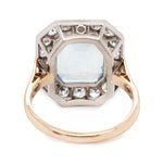 Aquamarine and Diamond Ring-Charlotte Sayers Antique Jewellery