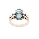 Aquamarine and Diamond Ring-Charlotte Sayers Antique Jewellery