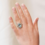 Aquamarine and Diamond Ring-Charlotte Sayers Antique Jewellery