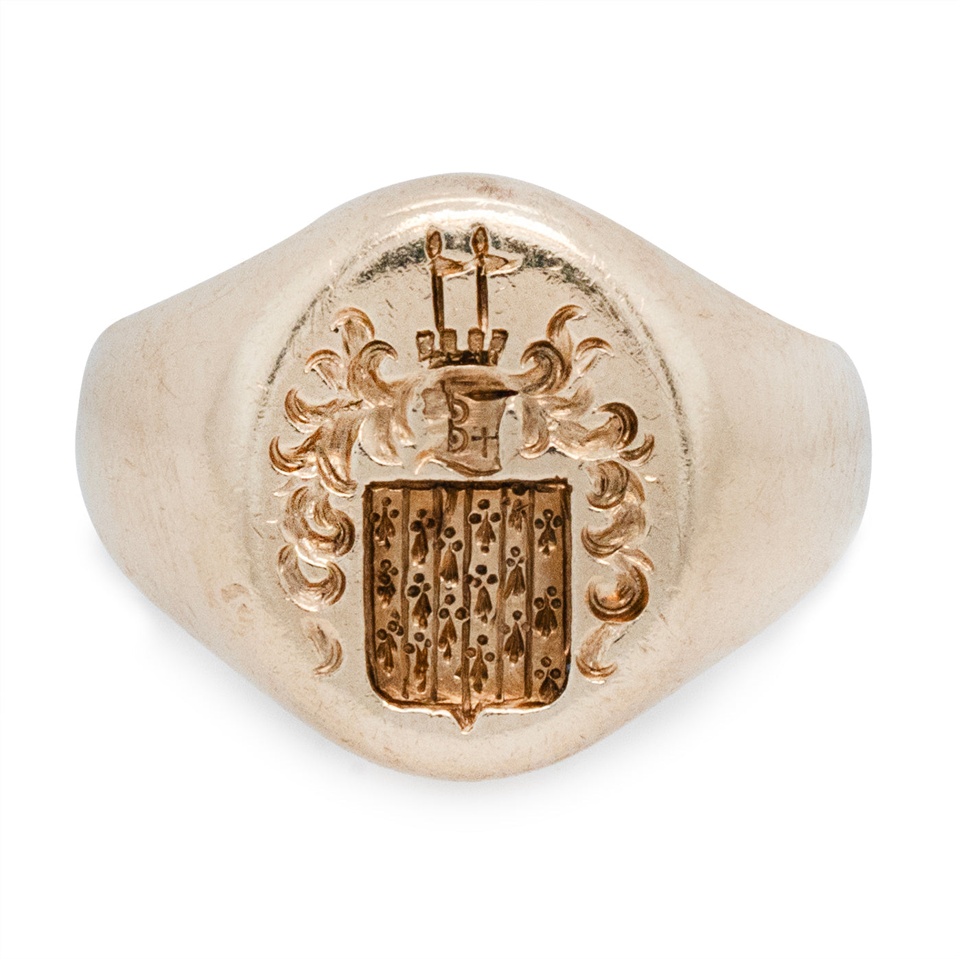 Armorial Crest Signet Ring-Charlotte Sayers Antique Jewellery