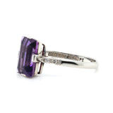 Art Deco Amethyst and Diamond Ring-Charlotte Sayers Antique Jewellery