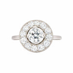 Art Deco Circular Diamond Ring-Charlotte Sayers Antique Jewellery