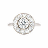 Art Deco Circular Diamond Ring-Charlotte Sayers Antique Jewellery
