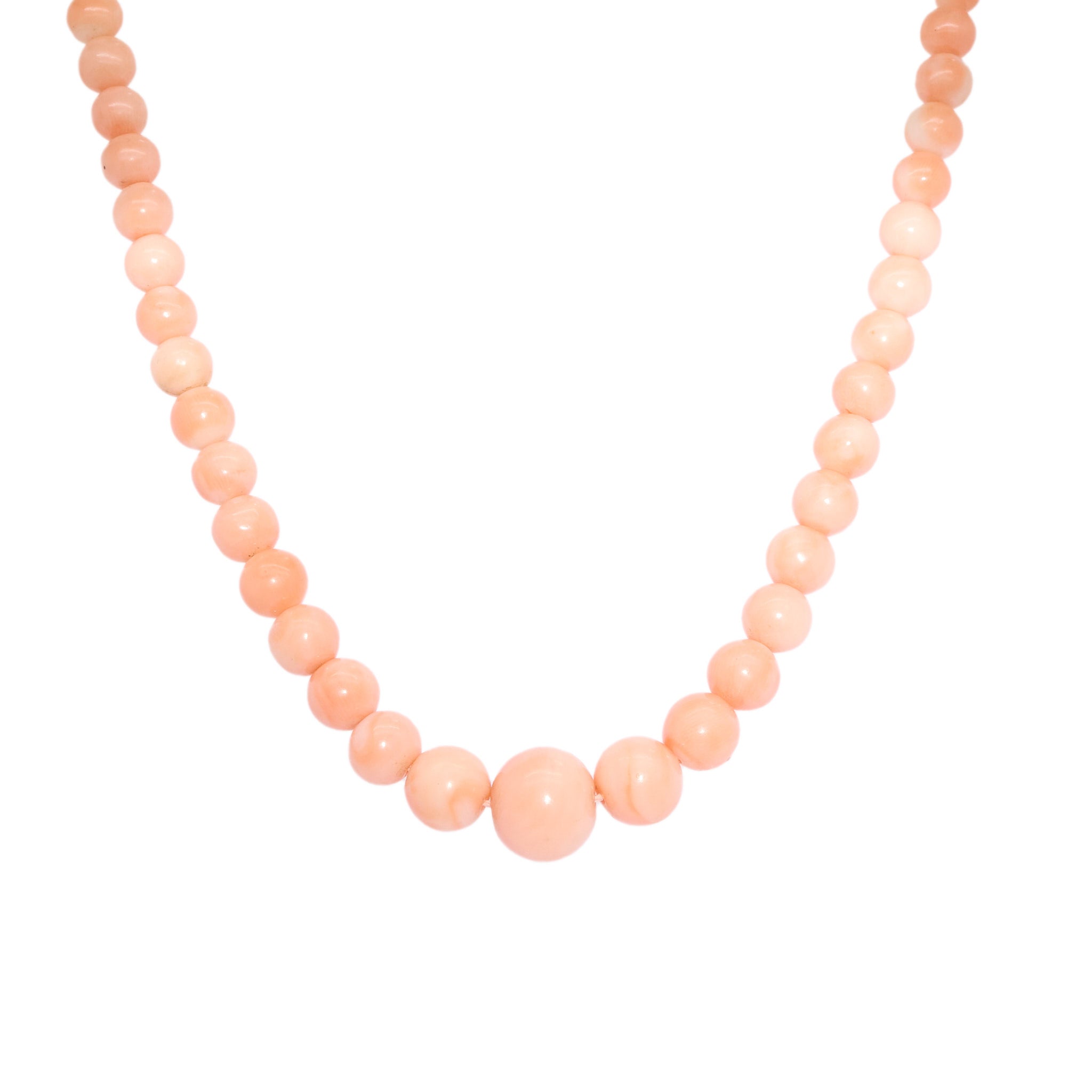 Art Deco Coral Necklace Earring Set-Charlotte Sayers Antique Jewellery