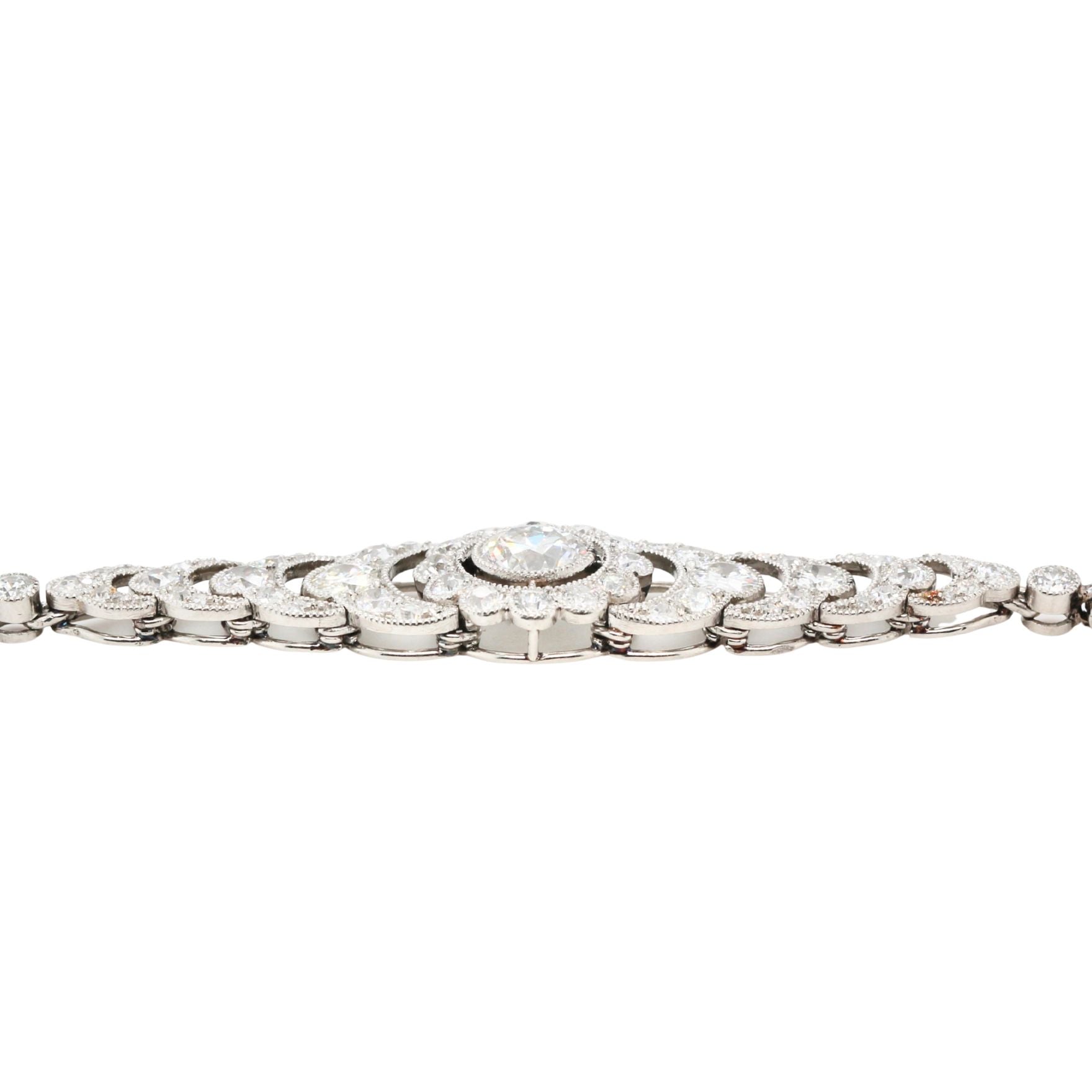 Art Deco Diamond Bracelet-Charlotte Sayers Antique Jewellery