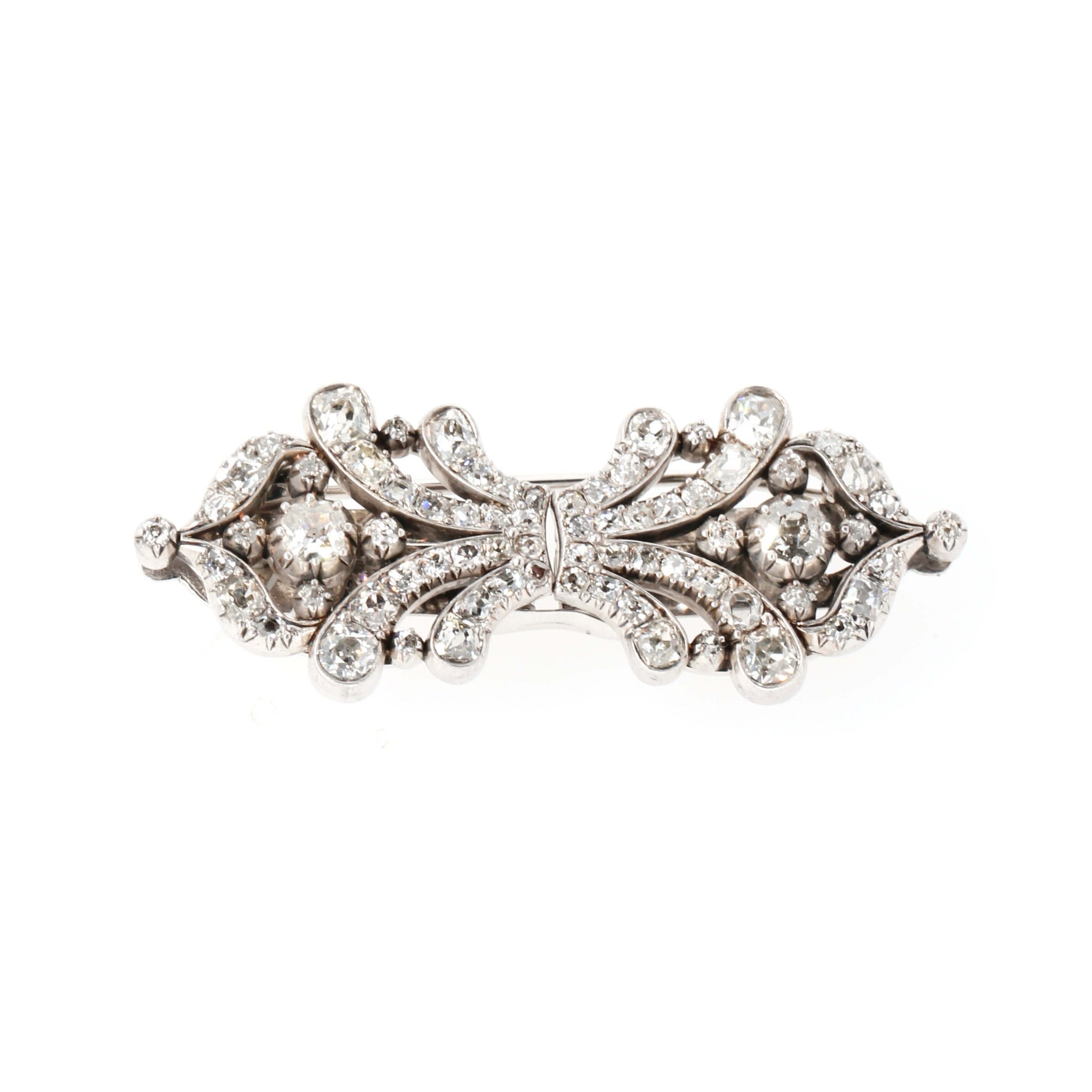 Art Deco Diamond Clip-Charlotte Sayers Antique Jewellery