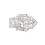 Art Deco Diamond Clip-Charlotte Sayers Antique Jewellery