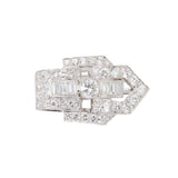 Art Deco Diamond Clip-Charlotte Sayers Antique Jewellery