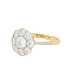 Art Deco Diamond Daisy Cluster Ring-Charlotte Sayers Antique Jewellery