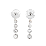 Art Deco Diamond Drop Earrings-Charlotte Sayers Antique Jewellery