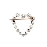 Art Deco Diamond Heart Brooch-Charlotte Sayers Antique Jewellery