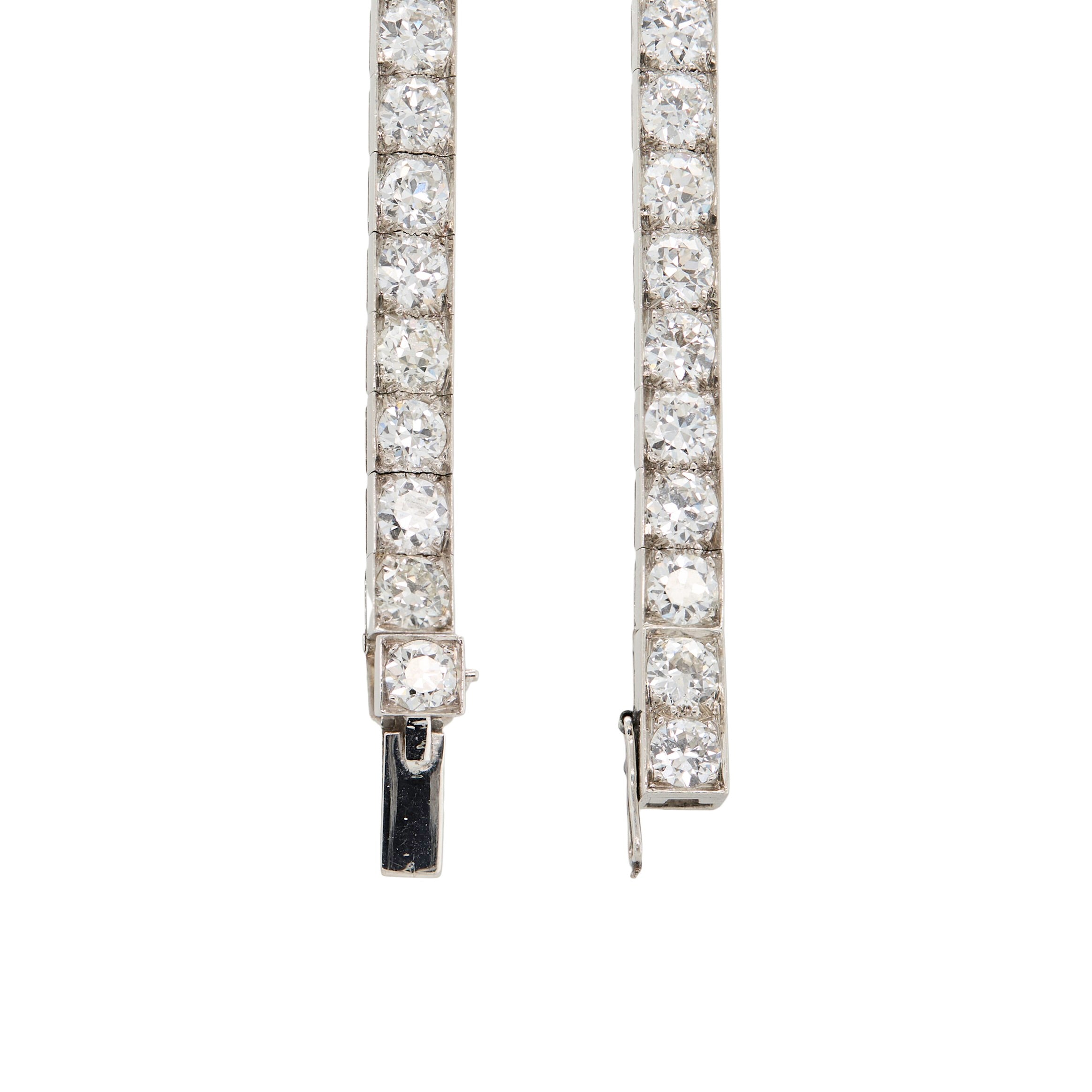Art Deco Diamond Line Bracelet-Charlotte Sayers Antique Jewellery