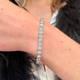 Art Deco Diamond Line Bracelet-Charlotte Sayers Antique Jewellery