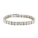 Art Deco Diamond Line Bracelet-Charlotte Sayers Antique Jewellery