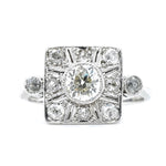 Art Deco Diamond RIng-Charlotte Sayers Antique Jewellery