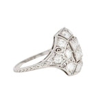 Art Deco Diamond Ring-Charlotte Sayers Antique Jewellery