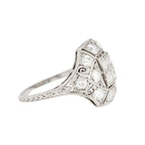 Art Deco Diamond Ring-Charlotte Sayers Antique Jewellery