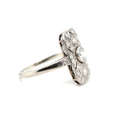 Art Deco Diamond Ring-Charlotte Sayers Antique Jewellery