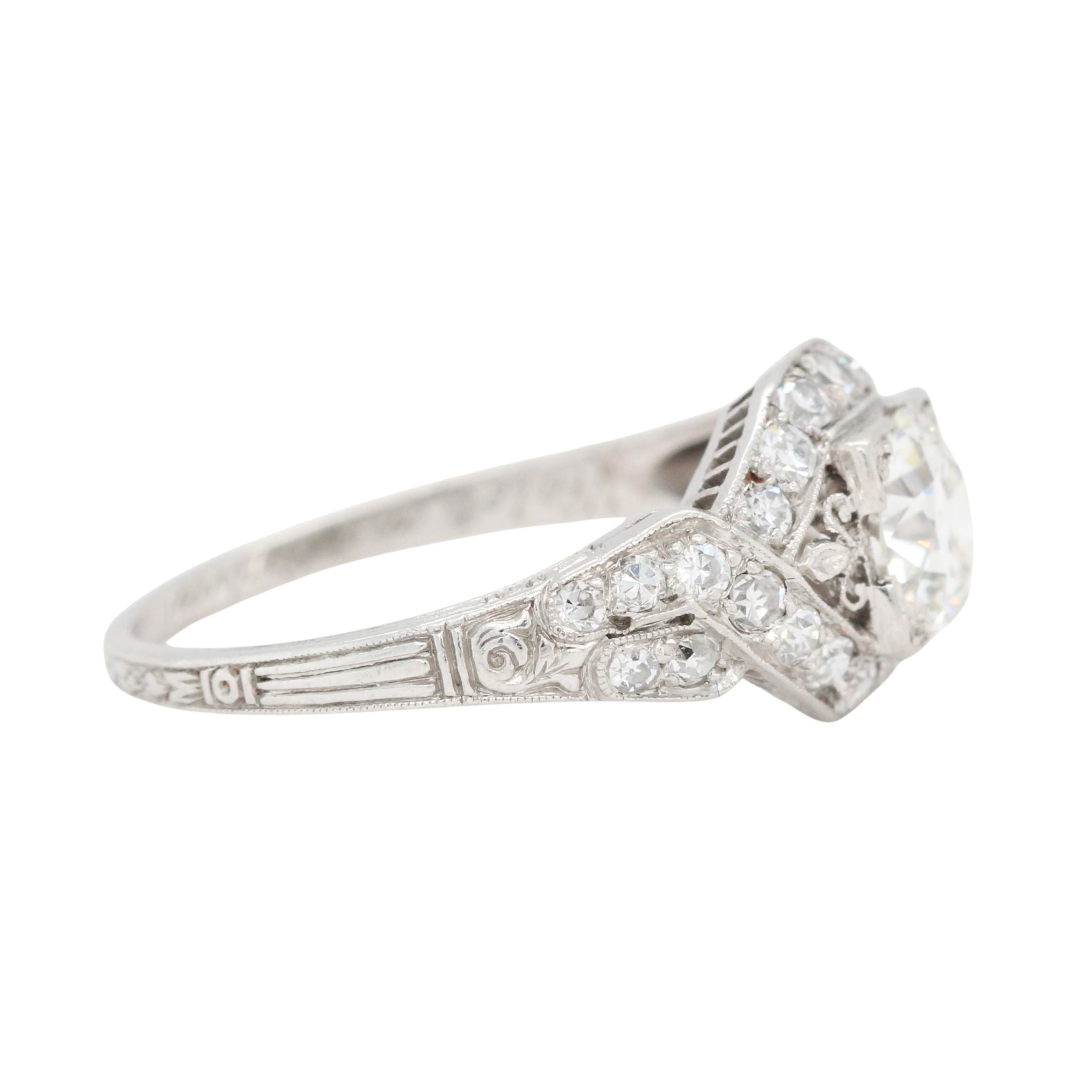 Art Deco Diamond Ring-Charlotte Sayers Antique Jewellery