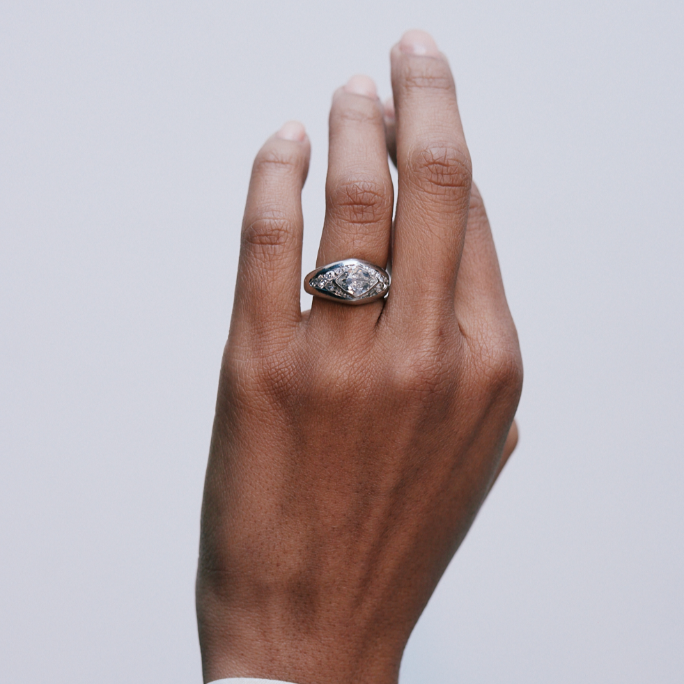 Art Deco Diamond Ring-Charlotte Sayers Antique Jewellery