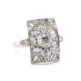 Art Deco Diamond Ring-Charlotte Sayers Antique Jewellery