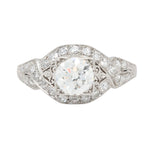 Art Deco Diamond Ring-Charlotte Sayers Antique Jewellery