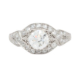 Art Deco Diamond Ring-Charlotte Sayers Antique Jewellery