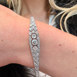 Art Deco Diamond and Platinum Bracelet-Charlotte Sayers Antique Jewellery