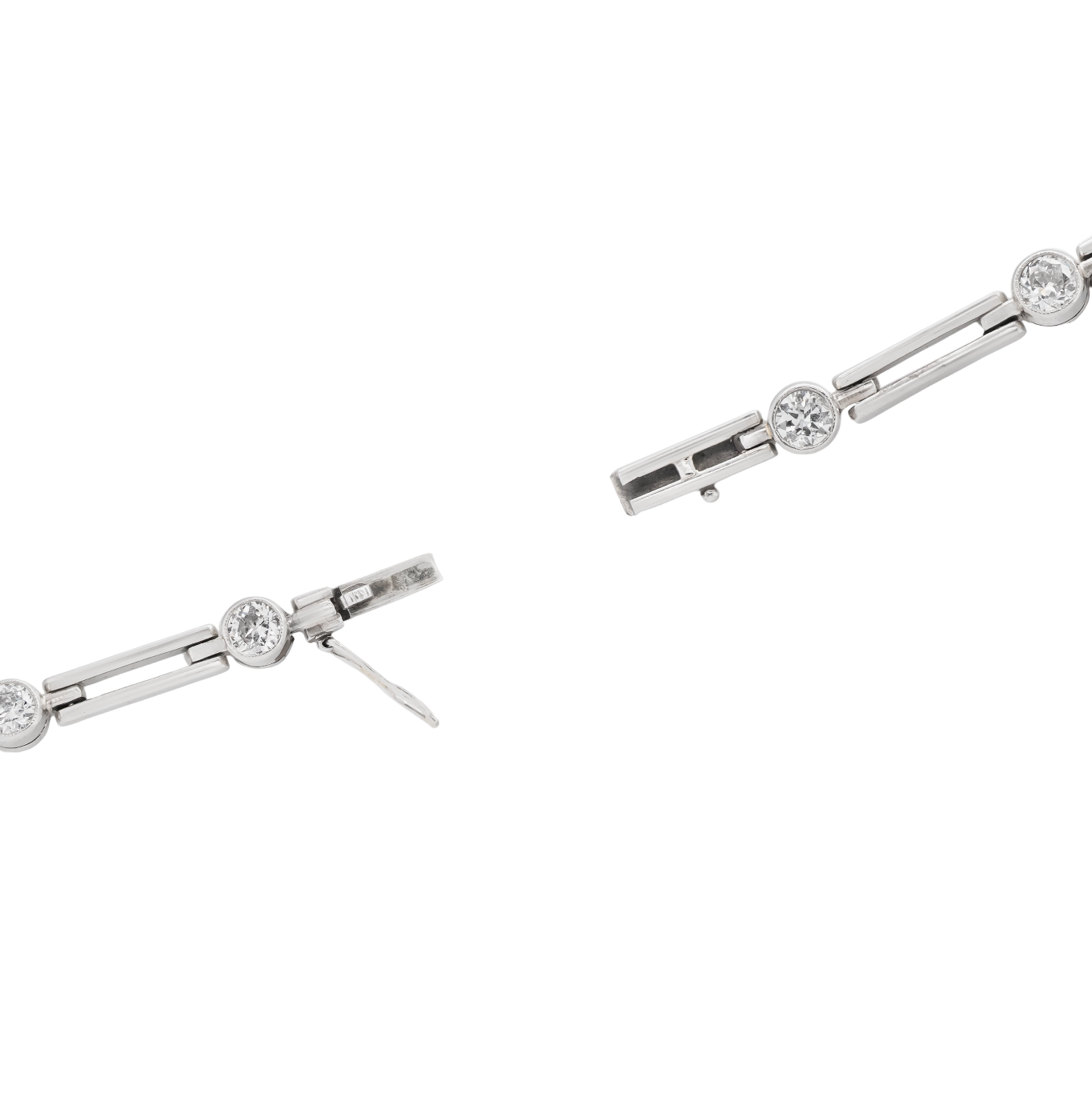 Art Deco Diamond and Platinum Bracelet-Charlotte Sayers Antique Jewellery