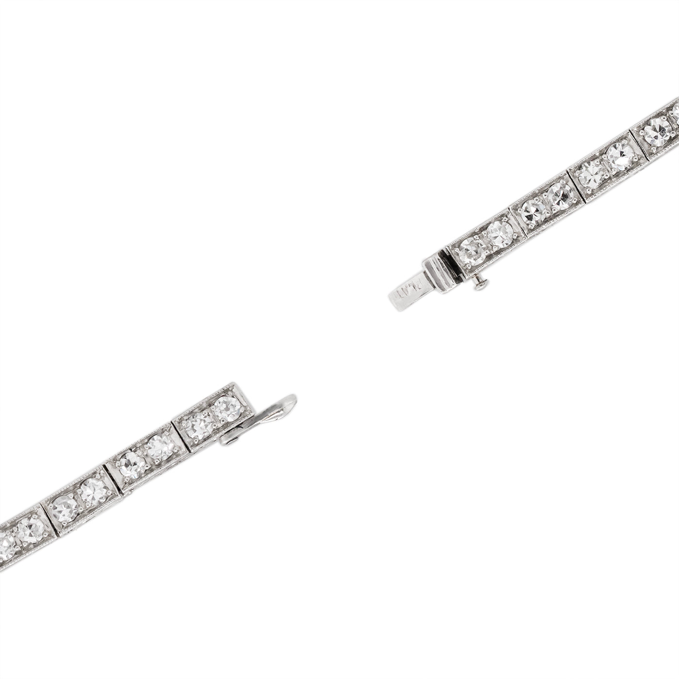 Art Deco Diamond and Platinum Bracelet-Charlotte Sayers Antique Jewellery