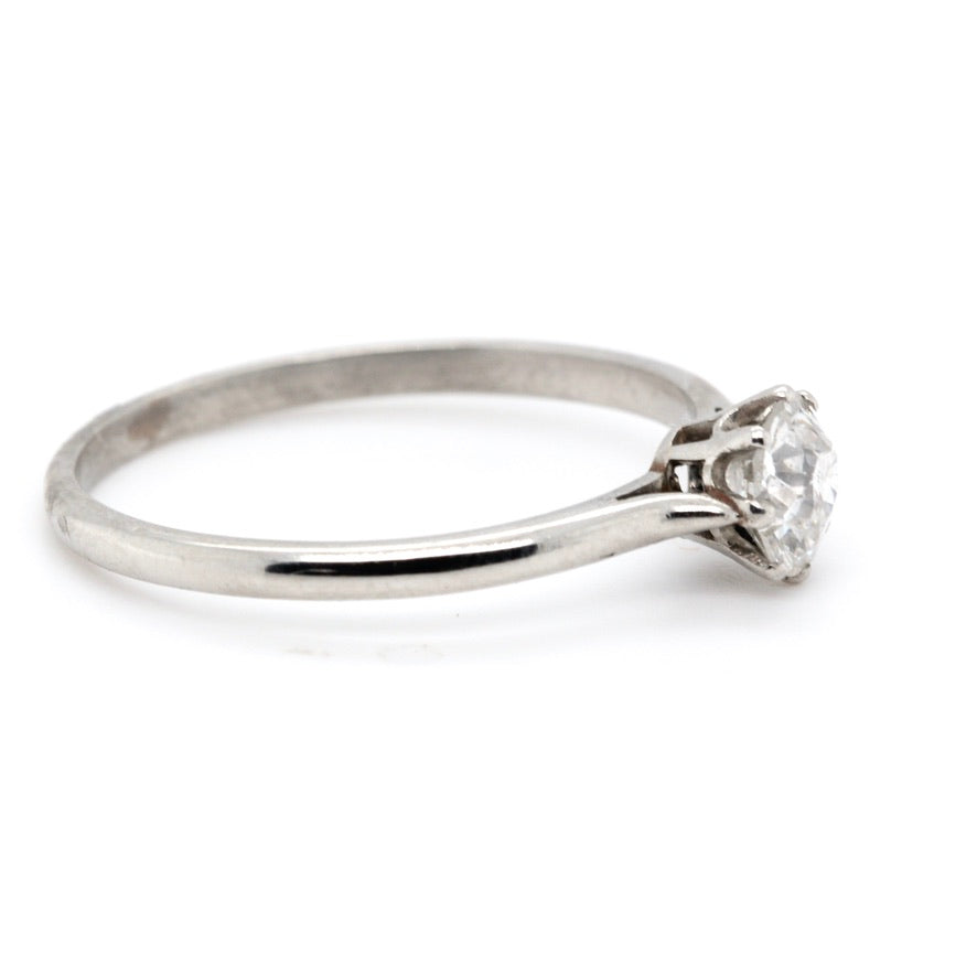 Art Deco Diamond and Platinum Ring-Charlotte Sayers Antique Jewellery