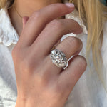 Art Deco Diamond and Platinum Ring-Charlotte Sayers Antique Jewellery