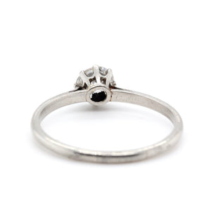 Art Deco Diamond and Platinum Ring-Charlotte Sayers Antique Jewellery