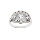 Art Deco Diamond and Platinum Ring-Charlotte Sayers Antique Jewellery