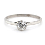 Art Deco Diamond and Platinum Ring-Charlotte Sayers Antique Jewellery