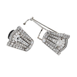 Art Deco Double Diamond Clip-Charlotte Sayers Antique Jewellery