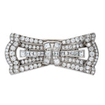 Art Deco Double Diamond Clip-Charlotte Sayers Antique Jewellery