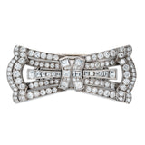 Art Deco Double Diamond Clip-Charlotte Sayers Antique Jewellery