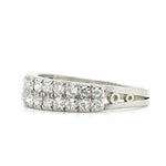 Art Deco Double Row Diamond Ring-Charlotte Sayers Antique Jewellery