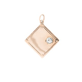 Art Deco Gold Diamond Pendant-Charlotte Sayers Antique Jewellery