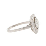 Art Deco Inspired Diamond Ring-Charlotte Sayers Antique Jewellery