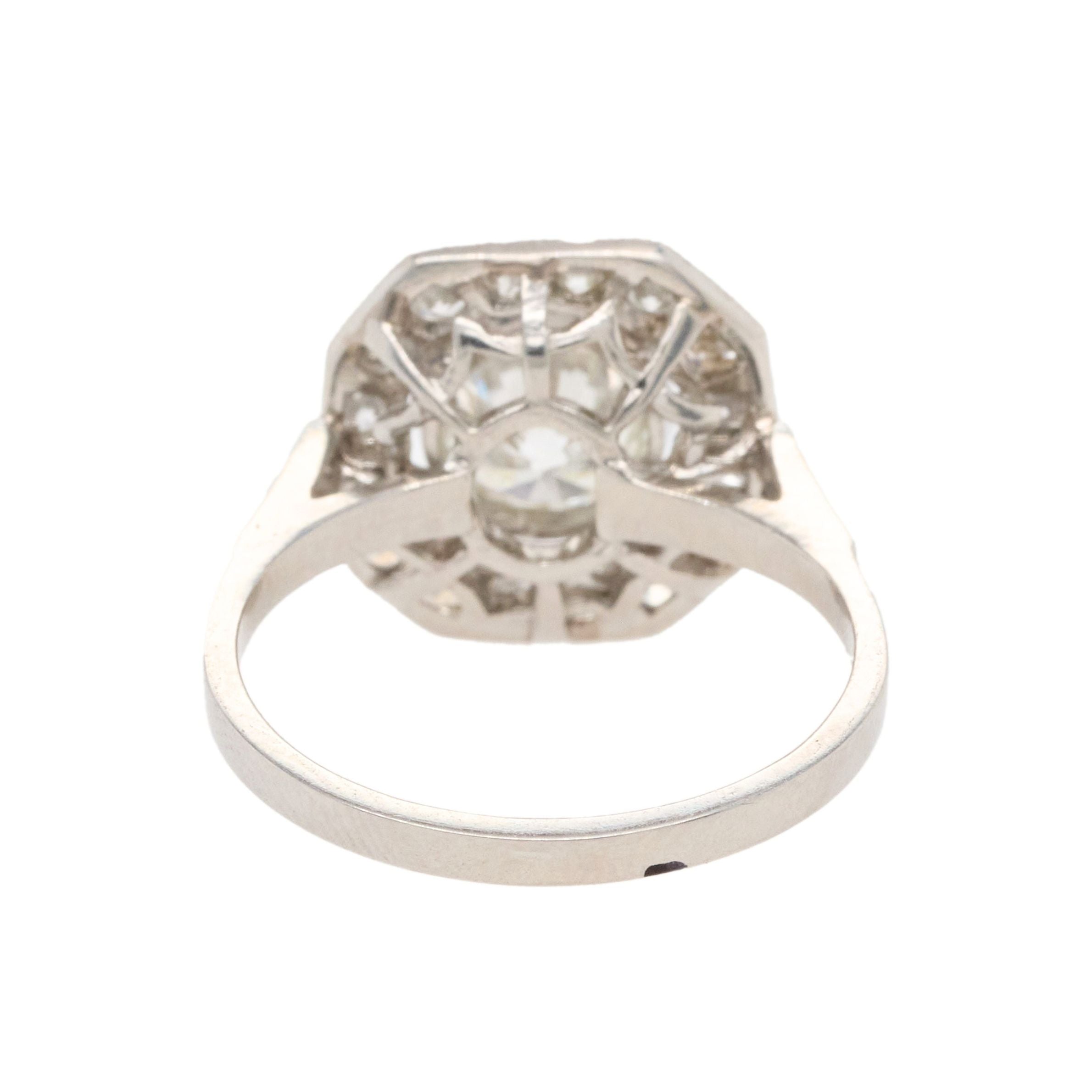 Art Deco Inspired Diamond Ring-Charlotte Sayers Antique Jewellery