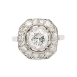 Art Deco Inspired Diamond Ring-Charlotte Sayers Antique Jewellery