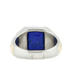 Art Deco Lapis Lazuli Signet Ring-Charlotte Sayers Antique Jewellery