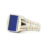 Art Deco Lapis Lazuli Signet Ring-Charlotte Sayers Antique Jewellery