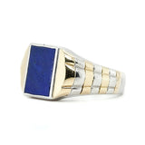 Art Deco Lapis Lazuli Signet Ring-Charlotte Sayers Antique Jewellery