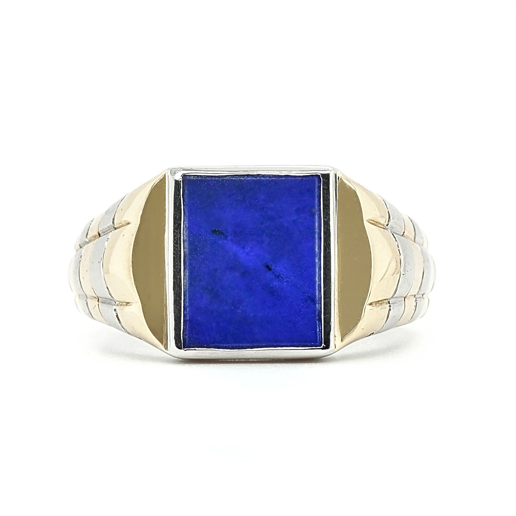 Art Deco Lapis Lazuli Signet Ring-Charlotte Sayers Antique Jewellery