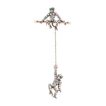 Art Deco Monkey Brooch-Charlotte Sayers Antique Jewellery